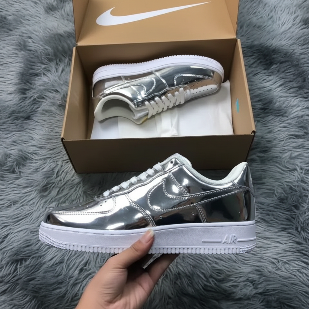 AF1 Metallic Silver