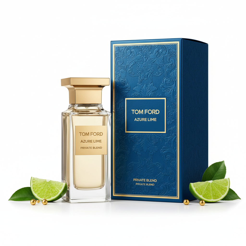 Tom Ford Azure Lime with luxury packaging