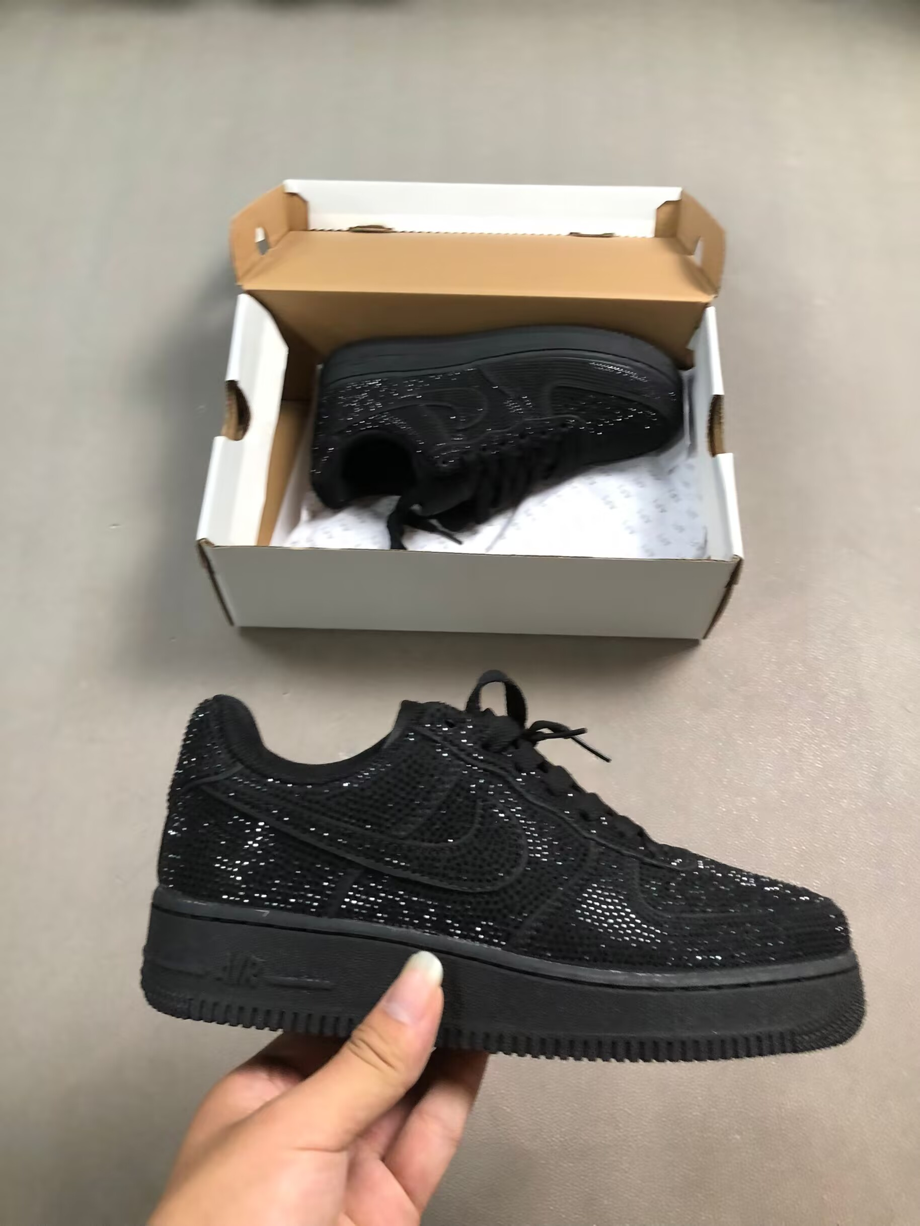 Nike Air Force 1 Flyknit 'All Black' Low