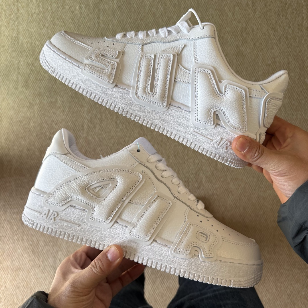 Nike Air Force 1 Custom 'AIR' Embossed All White