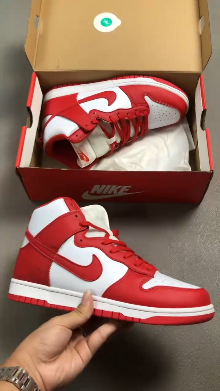 Nike Dunk High 'University Red' White/Red