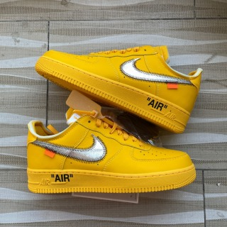 Nike Air Force 1 x Off-White 'University Gold' Yellow