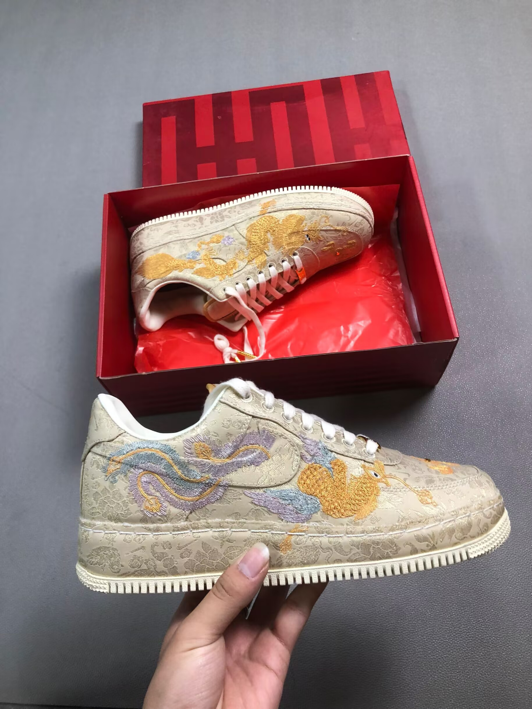 Nike Air Force 1 Shadow 'Dragon' Embroidered Edition