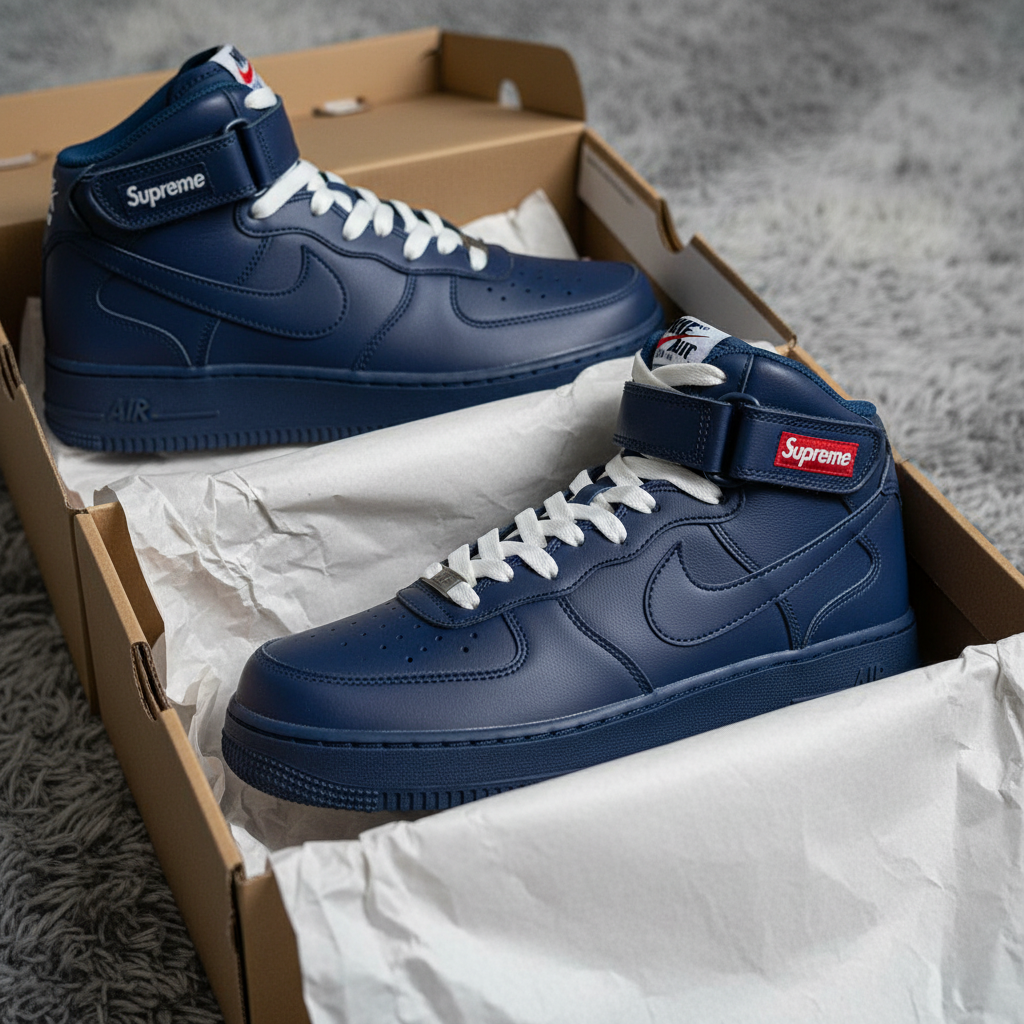 Supreme AF1 Navy
